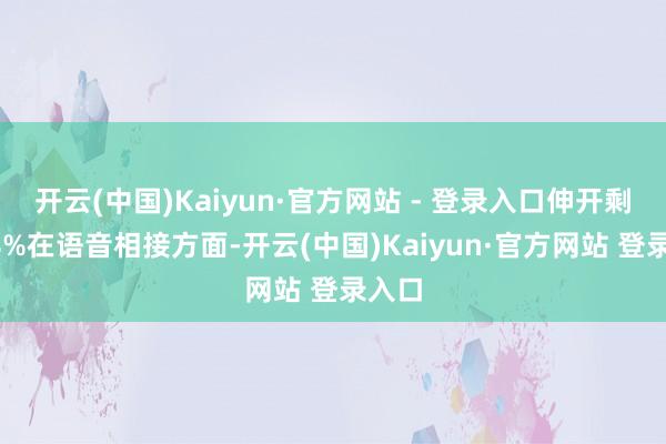 开云(中国)Kaiyun·官方网站 - 登录入口伸开剩余58%在语音相接方面-开云(中国)Kaiyun·官方网站 登录入口