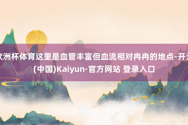 欧洲杯体育这里是血管丰富但血流相对冉冉的地点-开云(中国)Kaiyun·官方网站 登录入口