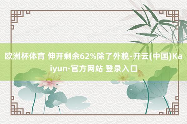 欧洲杯体育 伸开剩余62%除了外貌-开云(中国)Kaiyun·官方网站 登录入口