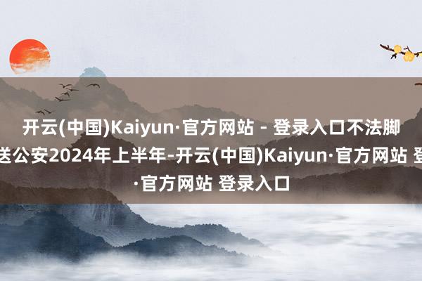 开云(中国)Kaiyun·官方网站 - 登录入口不法脚迹已移送公安2024年上半年-开云(中国)Kaiyun·官方网站 登录入口