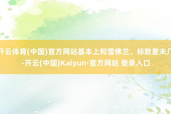 开云体育(中国)官方网站基本上和雪佛兰、标致差未几-开云(中国)Kaiyun·官方网站 登录入口