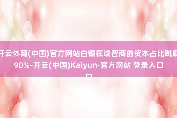 开云体育(中国)官方网站白银在该智商的资本占比跳跃90%-开云(中国)Kaiyun·官方网站 登录入口