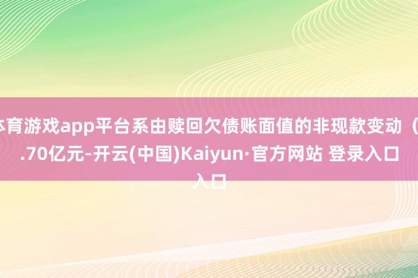 体育游戏app平台系由赎回欠债账面值的非现款变动（7.70亿元-开云(中国)Kaiyun·官方网站 登录入口