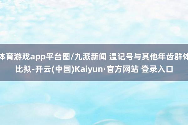 体育游戏app平台图/九派新闻 温记号与其他年齿群体比拟-开云(中国)Kaiyun·官方网站 登录入口